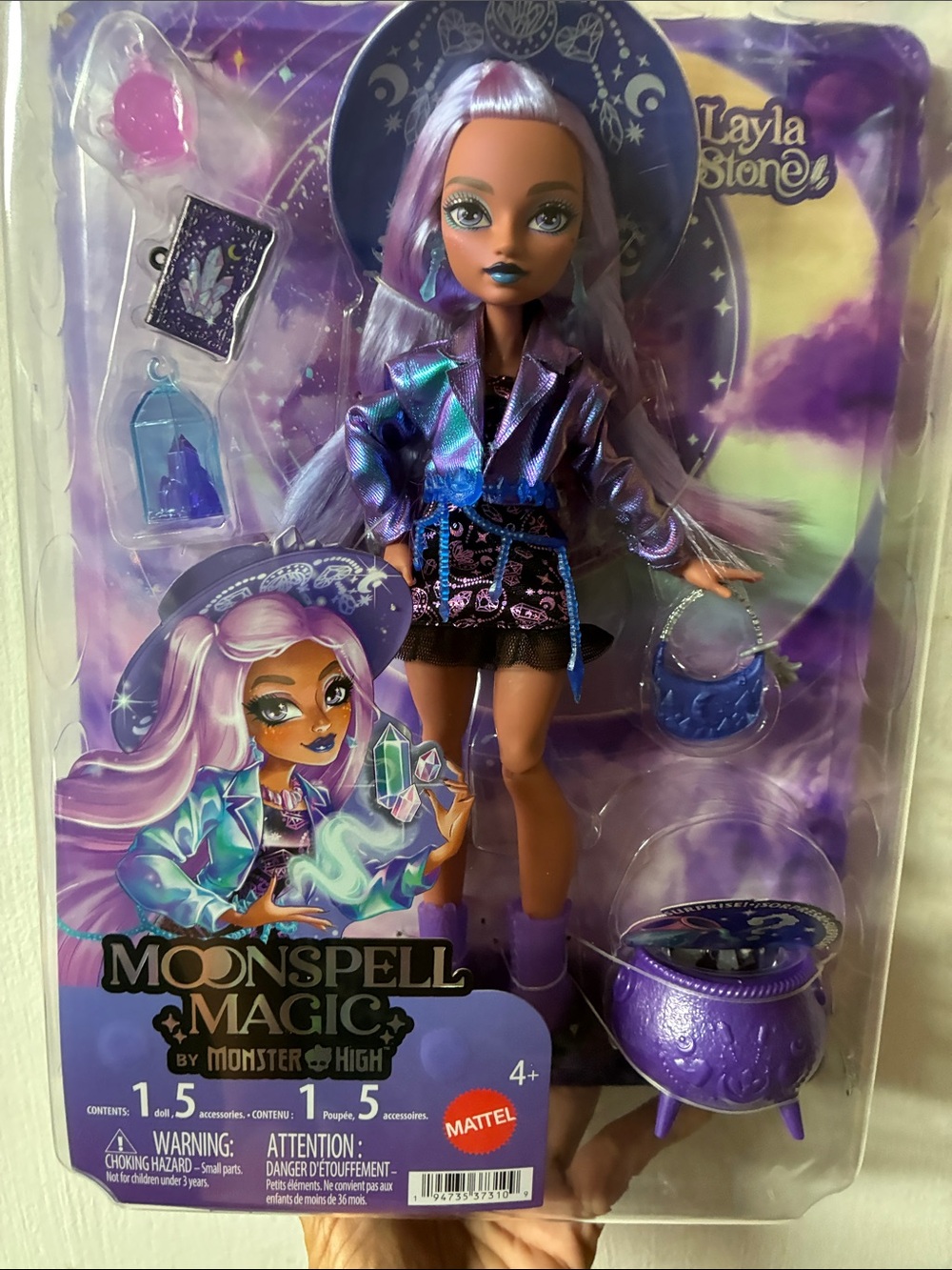 Monster High Moonspell Magic Layla stone doll
